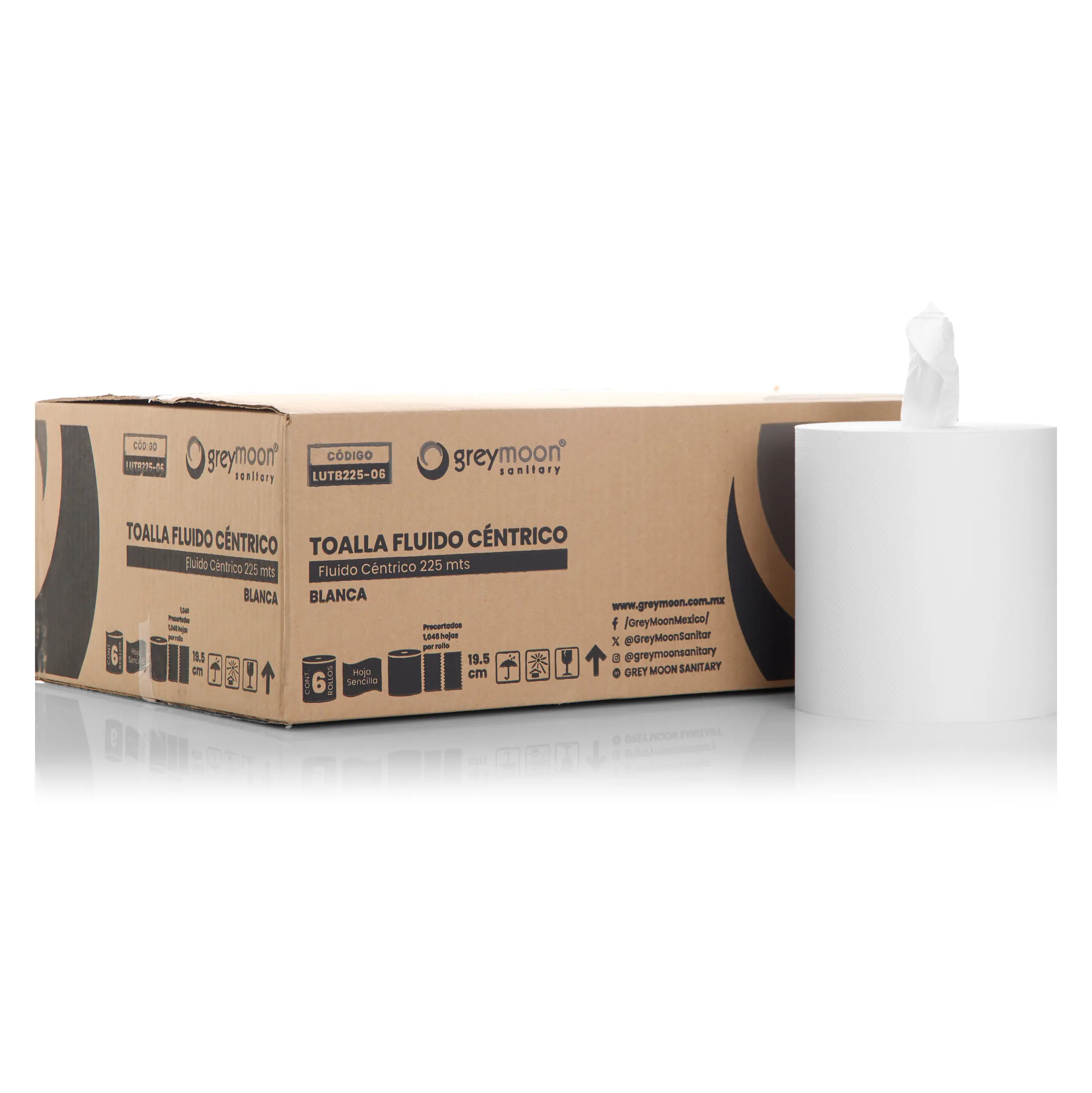 TOALLA FLUIDO CÉNTRICO 6 ROLLOS
