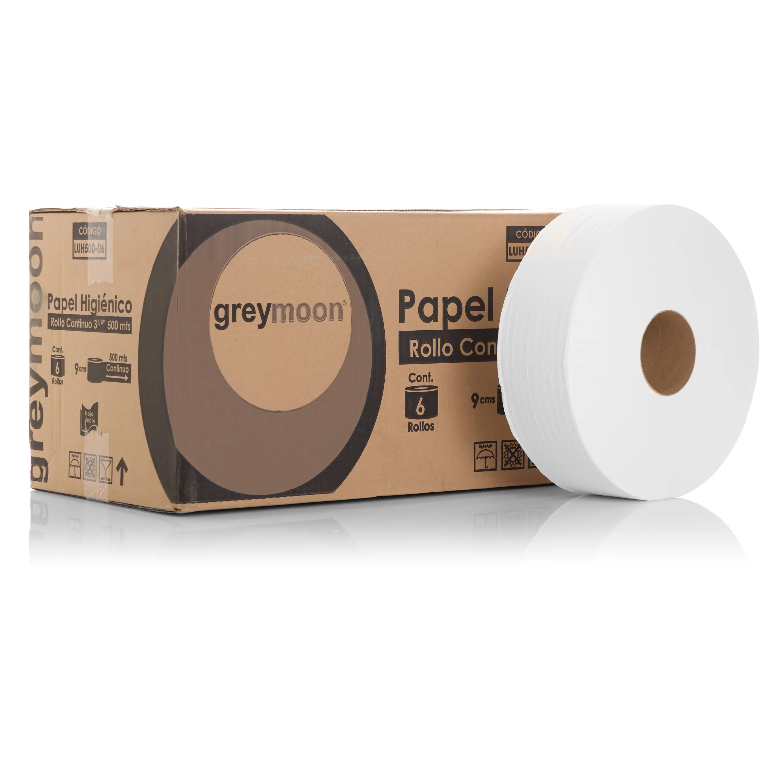 PAPEL HIGIÉNICO 6 ROLLOS 500 mts. 9 cms de ancho