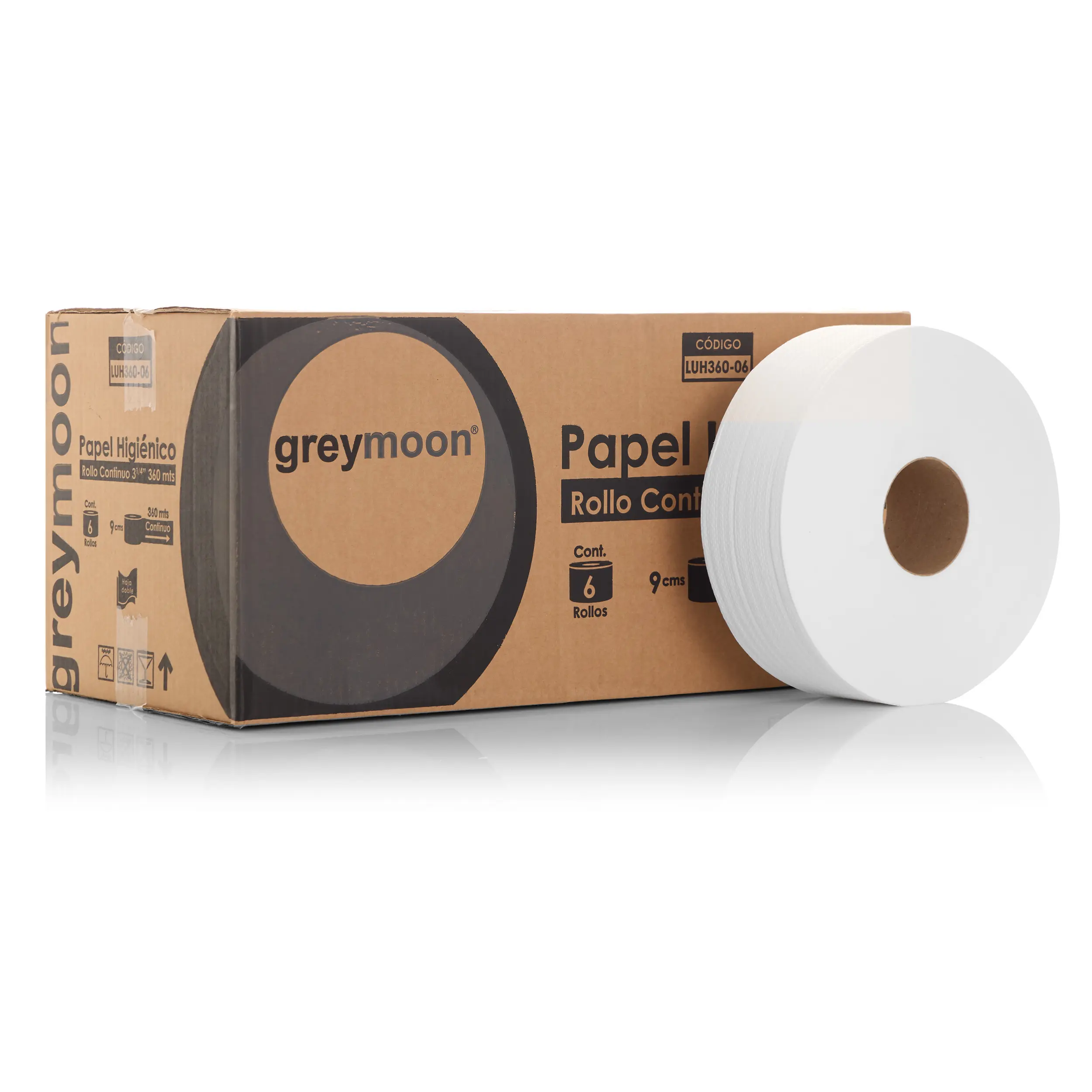 PAPEL HIGIÉNICO 6 ROLLOS 360 mts. 9 cms de ancho