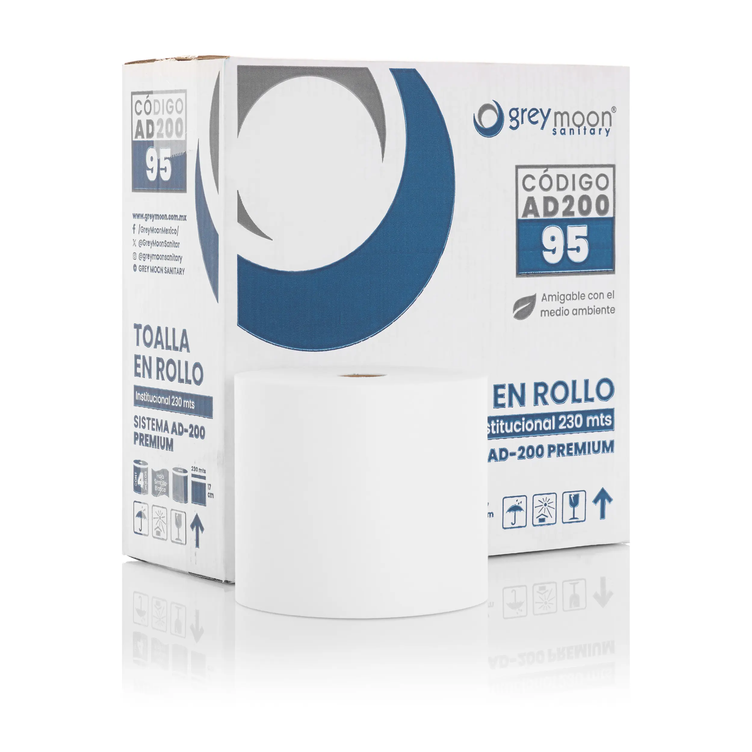 TOALLA EN ROLLO AUTO-CORTE DE "ALTA CAPACIDAD" HC